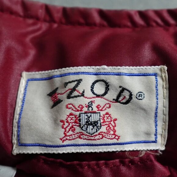 Vintage Canyon Creek Izod Jacket Men's Large Red Hoodie  Full Zip Long Sleeve - Picture 4 of 7